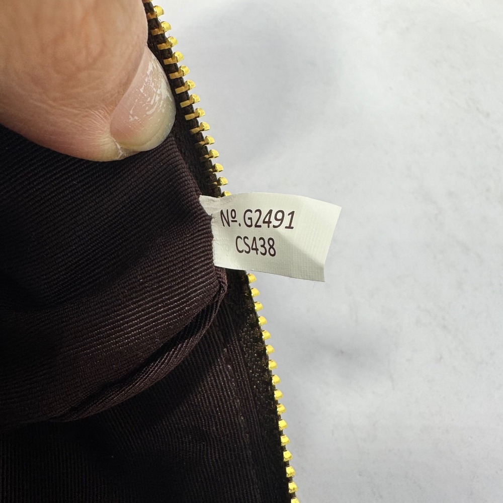 Coach Signature Canvas Brown Wristlet Pouch Wallet Clutch #G2491-CS438 July 2012 - Picture 8 of 8